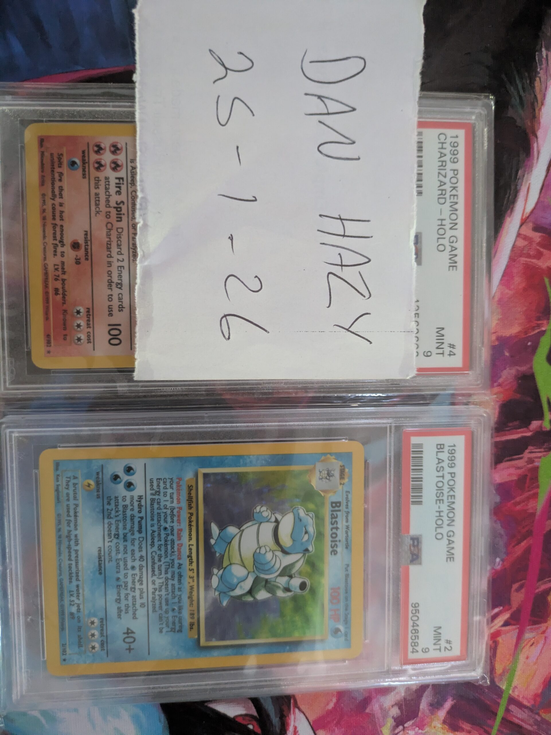 Base set PSA 9 Trio + Fossil PSA 9 Gengar - Image 4